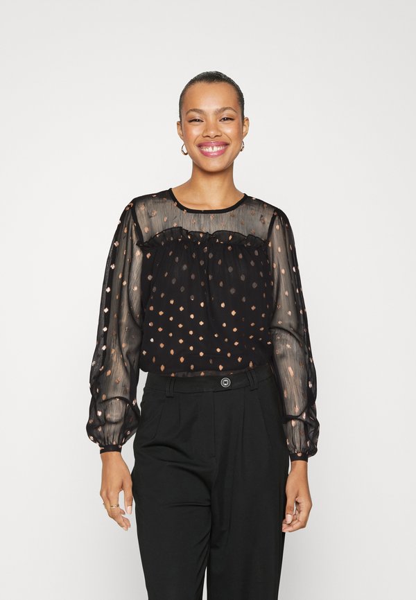 ONLY ONLIVY - Blouse - black/rosa gold