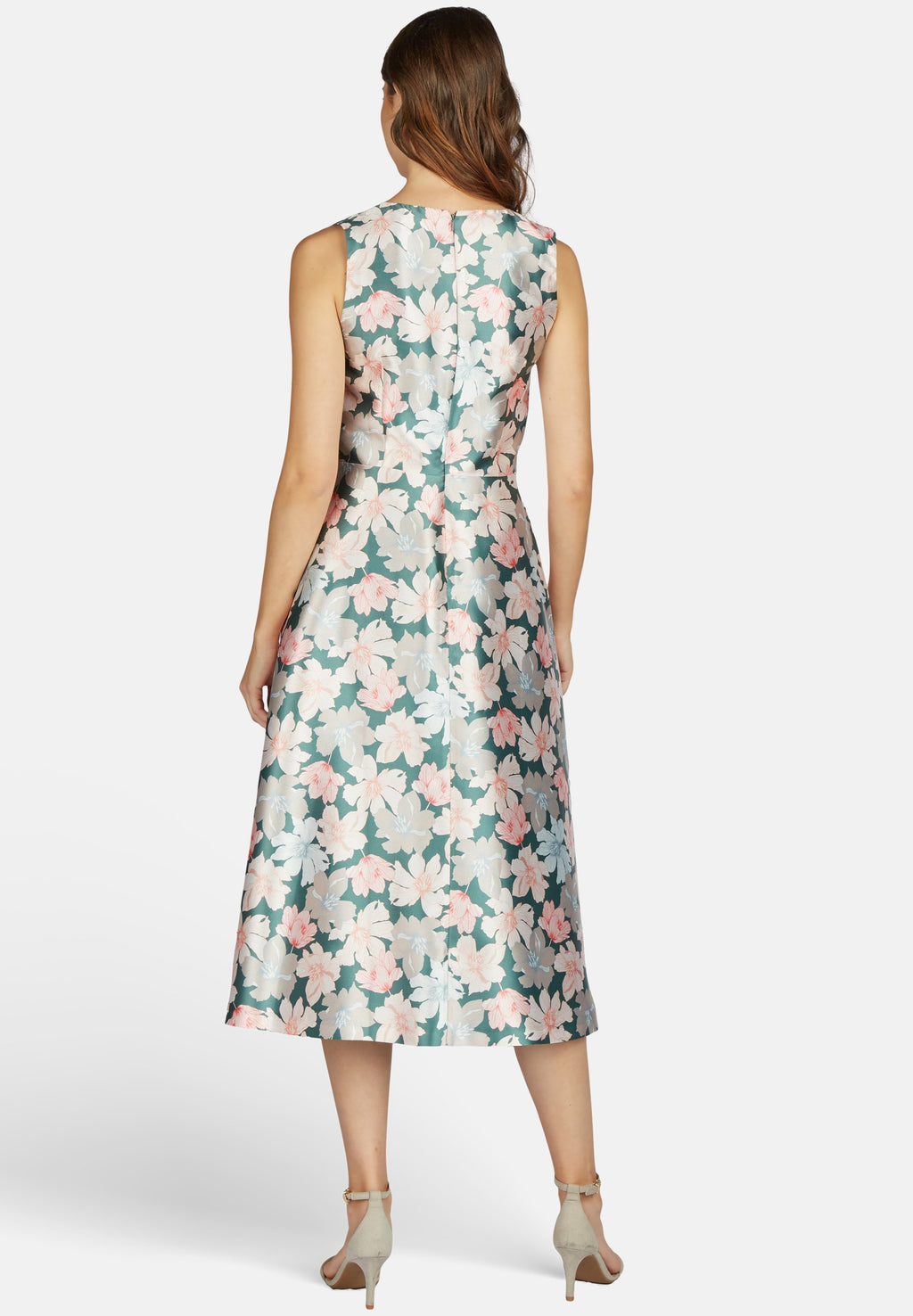 KLEO MIDI MIT BLUMENPRINT UND SCHWINGENDEM