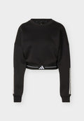 adidas Performance HYPERGLAM 3-STRIPES LOOSE FIT - Sweatshirt - black