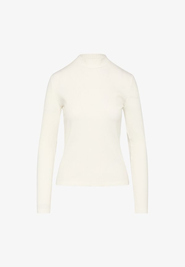 s.Oliver LANGARM MIT STRUKTUR UND STEHKRAGEN - Jumper - creme