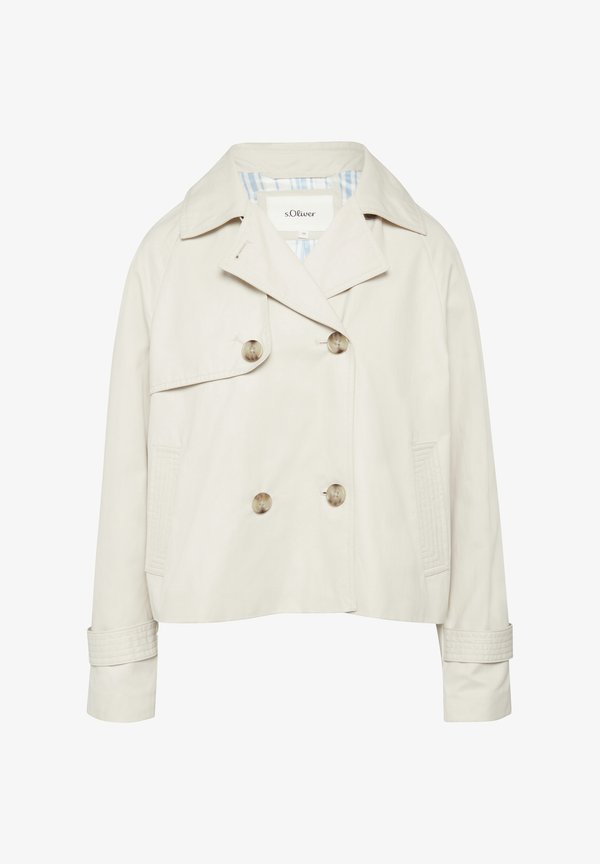 s.Oliver MIT RAGLANÄRMELN IM RELAXED FIT - Blazer - wollweiß