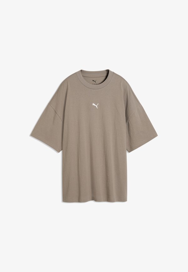 Puma ESSENTIALS OVERSIZED T-SHIRT - Basic T-shirt - mouse gray