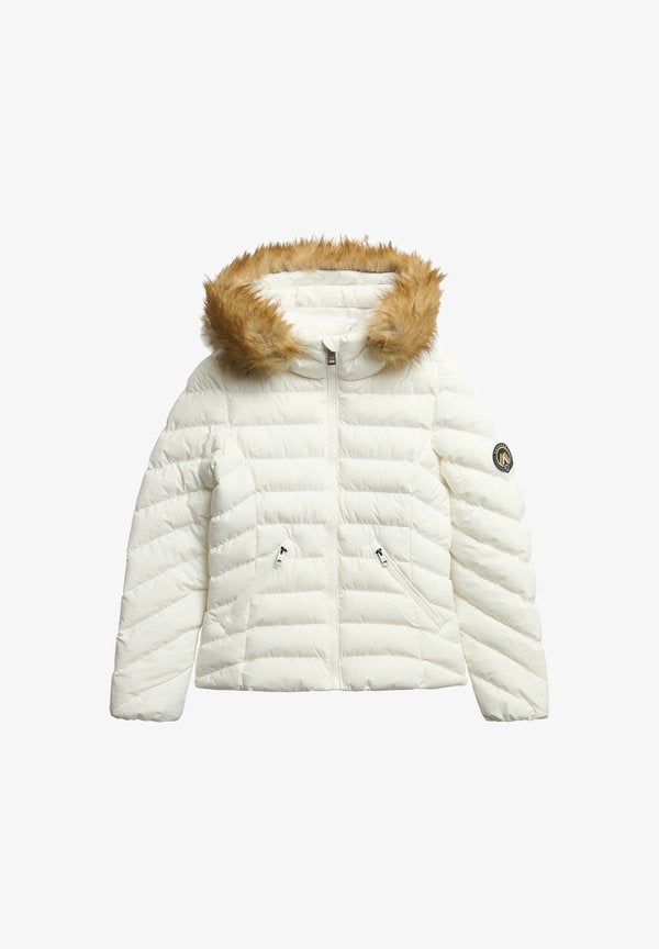 Superdry & Co FUJI HOOD PADDED - Winter jacket - bright white