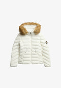 Superdry & Co FUJI HOOD PADDED - Winter jacket - bright white