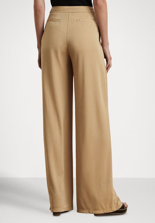Lauren Ralph Lauren PLEATED STRETCH JERSEY WIDE-LEG PANT