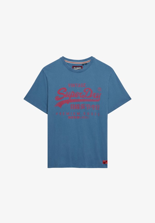 Superdry & Co SUPERDRY VINTAGE LOGO CLASSIC T-SHIRT.. - Print T-shirt - wedgewood blue