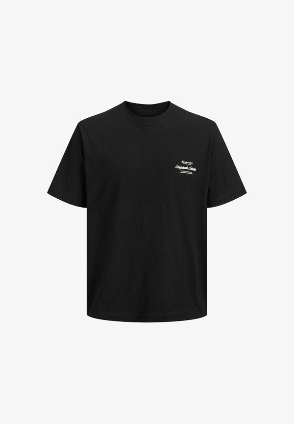 Jack & Jones JORNORREBRO TYPO TEE SS CREW NECK NOOS - Print T-shirt - black