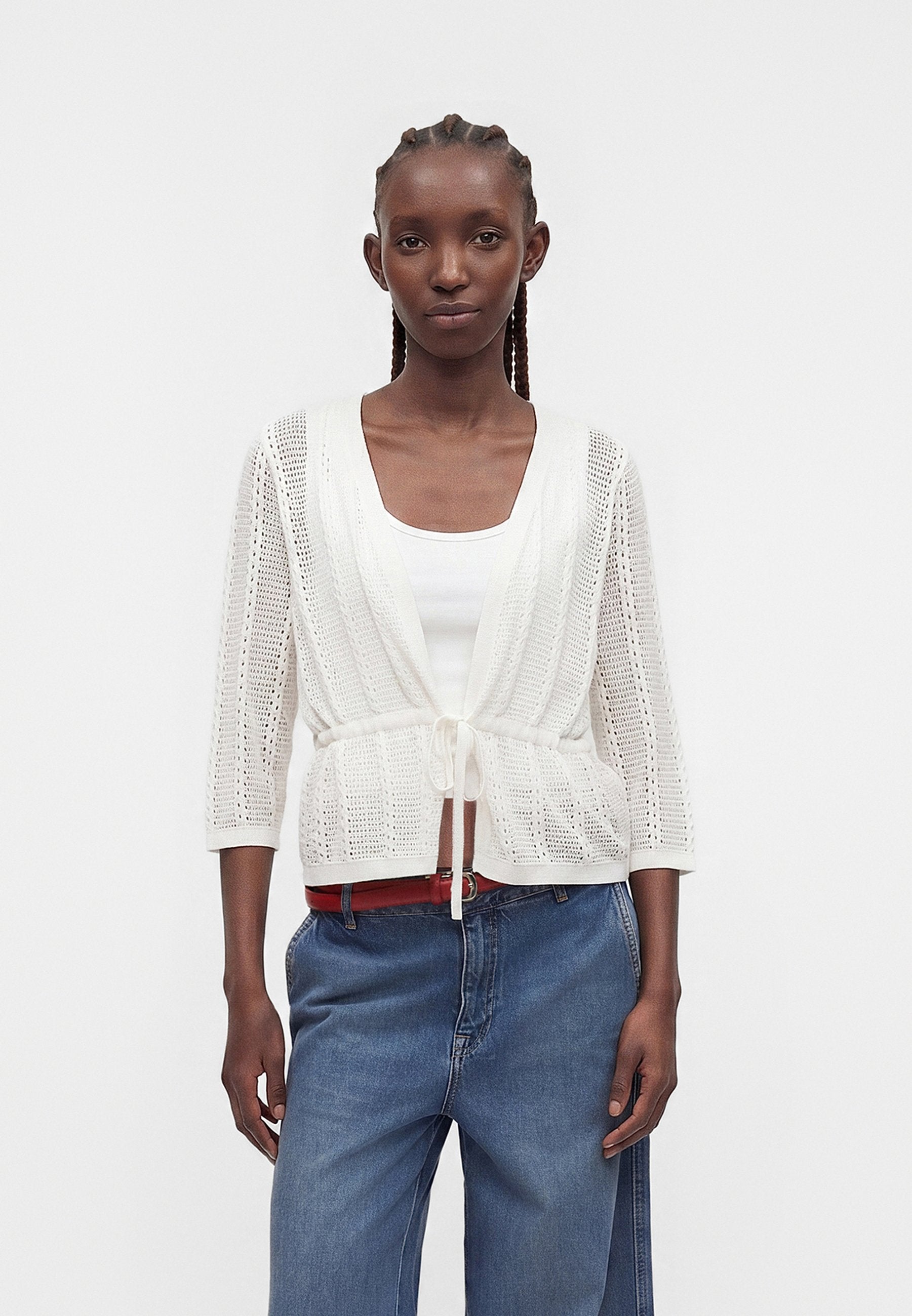 Vero Moda VMLUX LIGHT V NECK STRING CARDIGAN