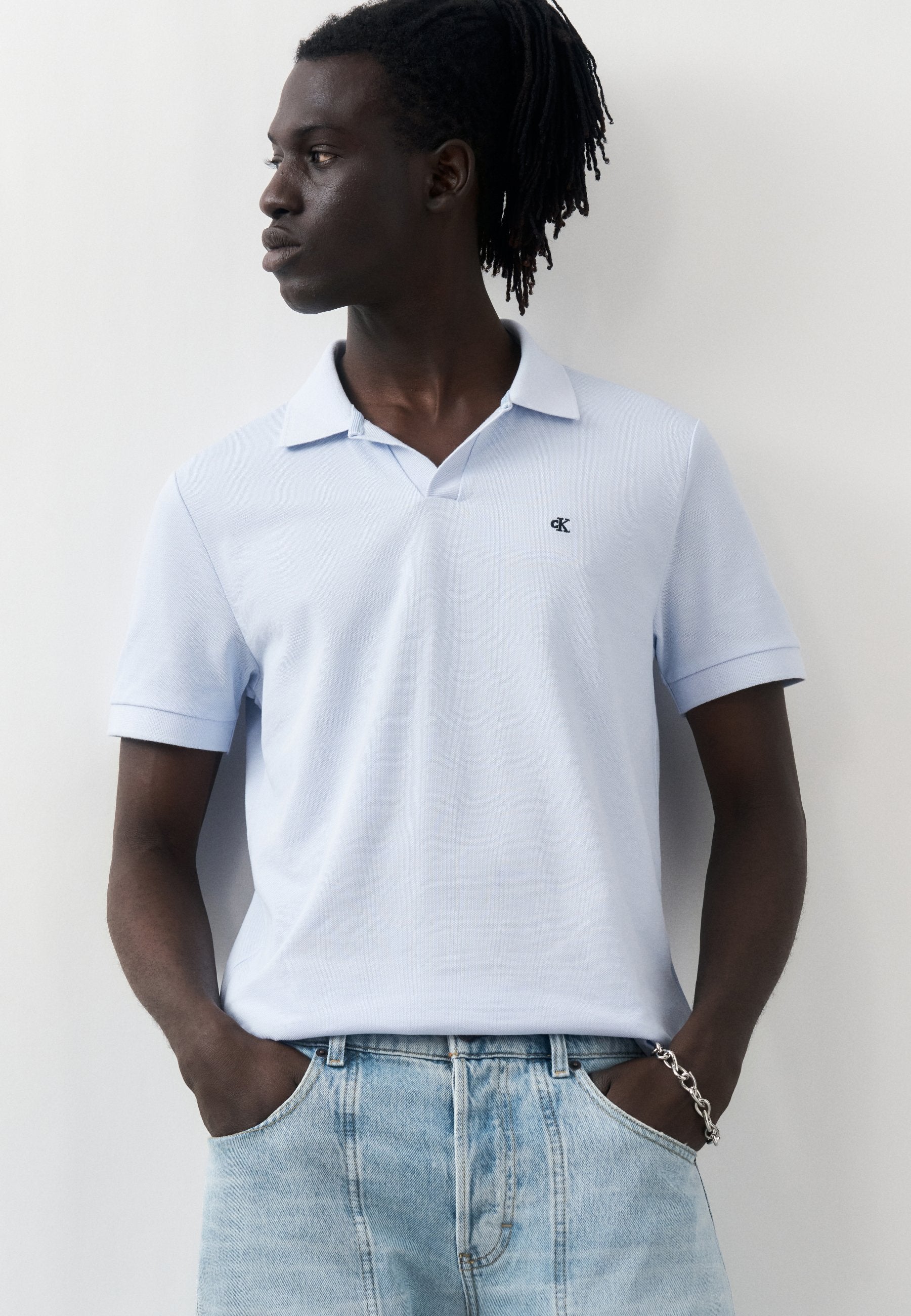 Calvin Klein Jeans OPEN COLLAR CASUAL