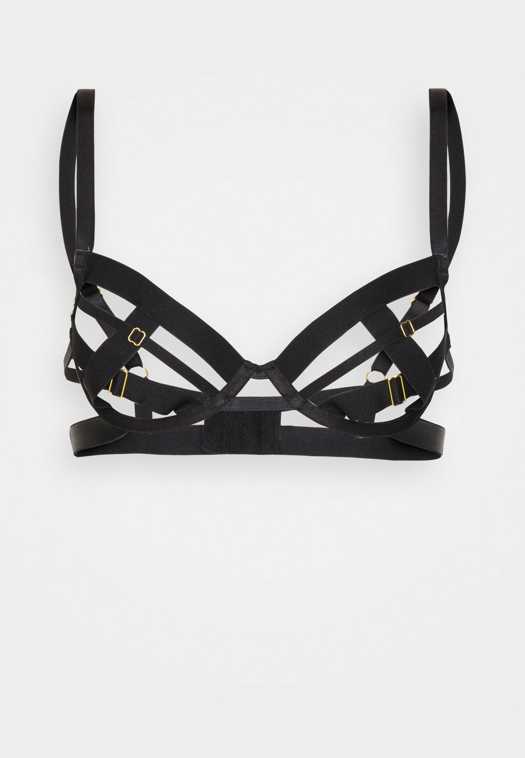 Playful Promises WOLF WHISTLE AFTER DARK CHANTAL OPEN BRA WITH FIXED SLIDER DETAIL