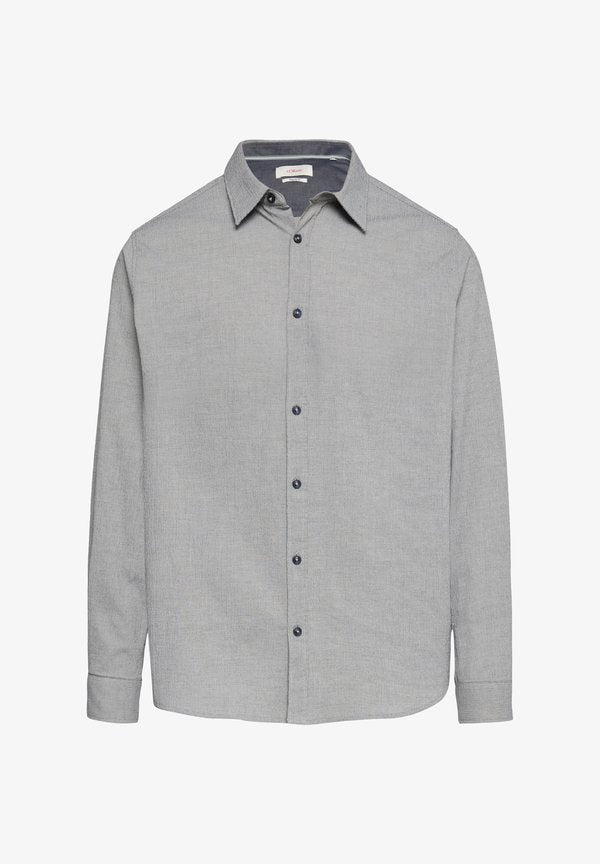 s.Oliver KARIERTES AUS SEERSUCKER - Shirt - navy
