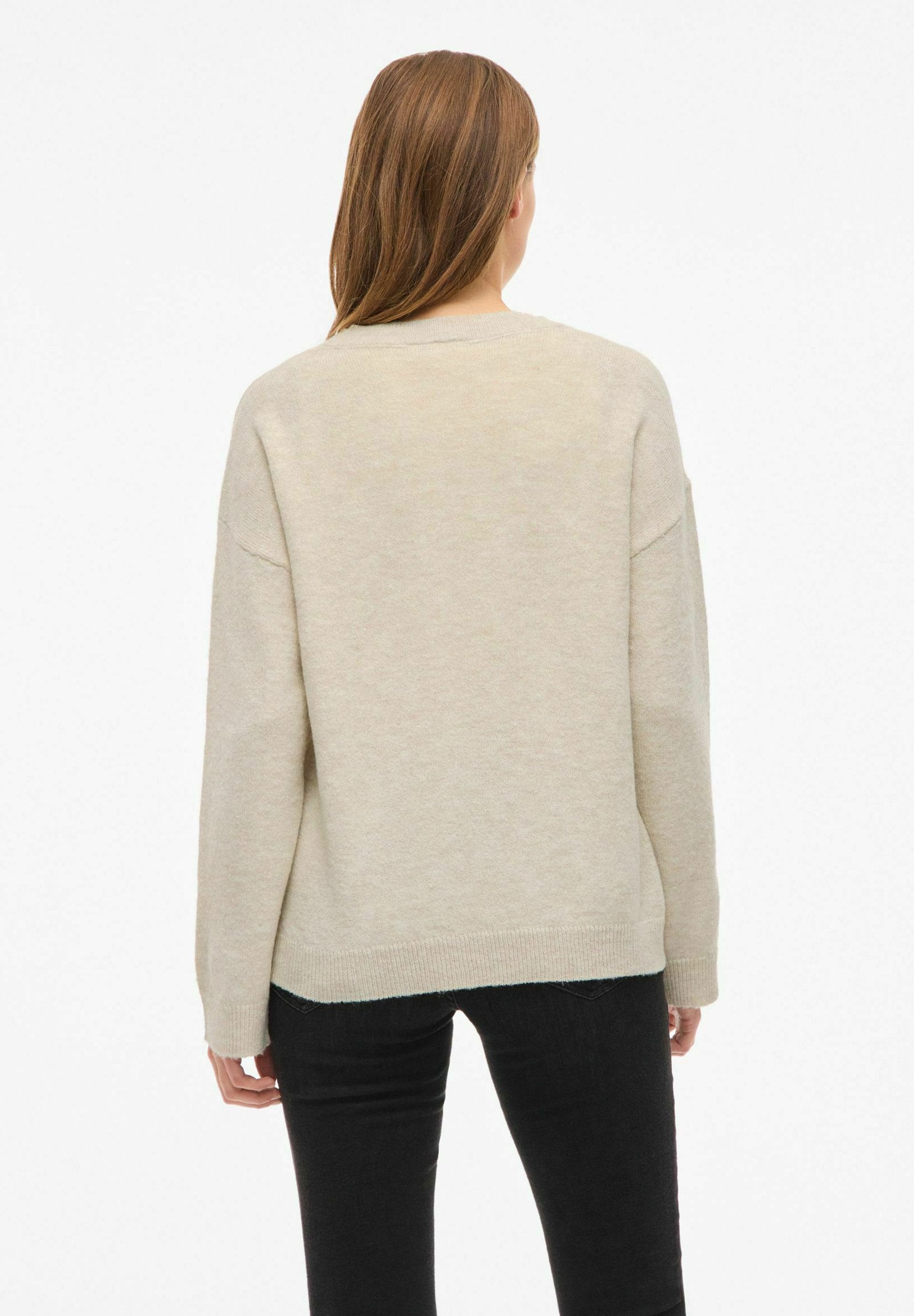 VILA VILIGA L/S O-NECK KNIT TOP - NOOS