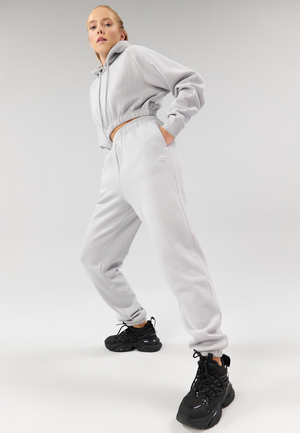 Even&Odd active OVERSIZED TRACKSUIT BOTTOMS WITH CUFFED ANKLE