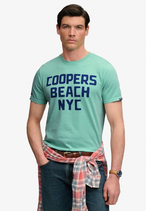 Superdry & Co SUPERDRY OUTDOOR TYPE T-SHIRT.. - Print T-shirt - larkspur blue