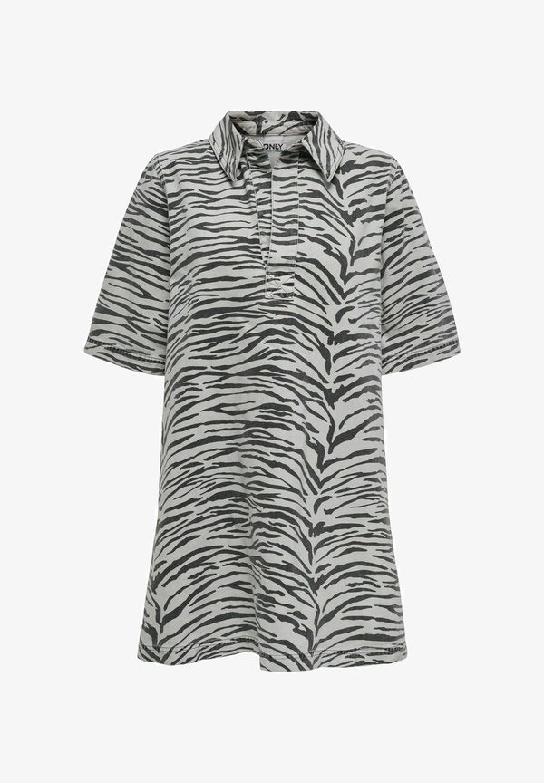 ONLY Denim ONLGRY Short - Denim dress - light grey denim