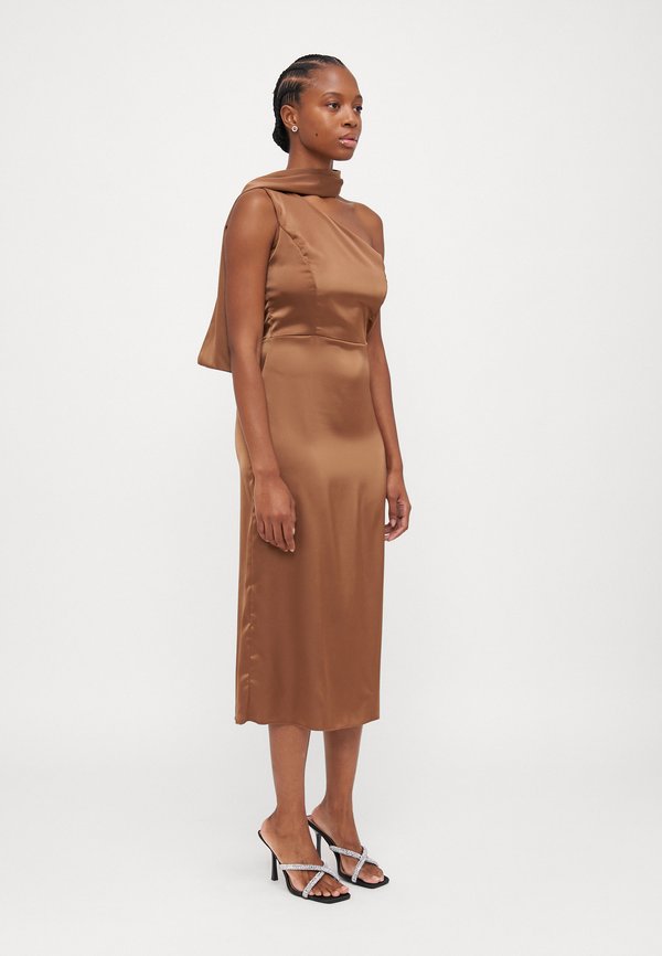 WAL G PETITE ROXXY SCARF DETAIL MIDI