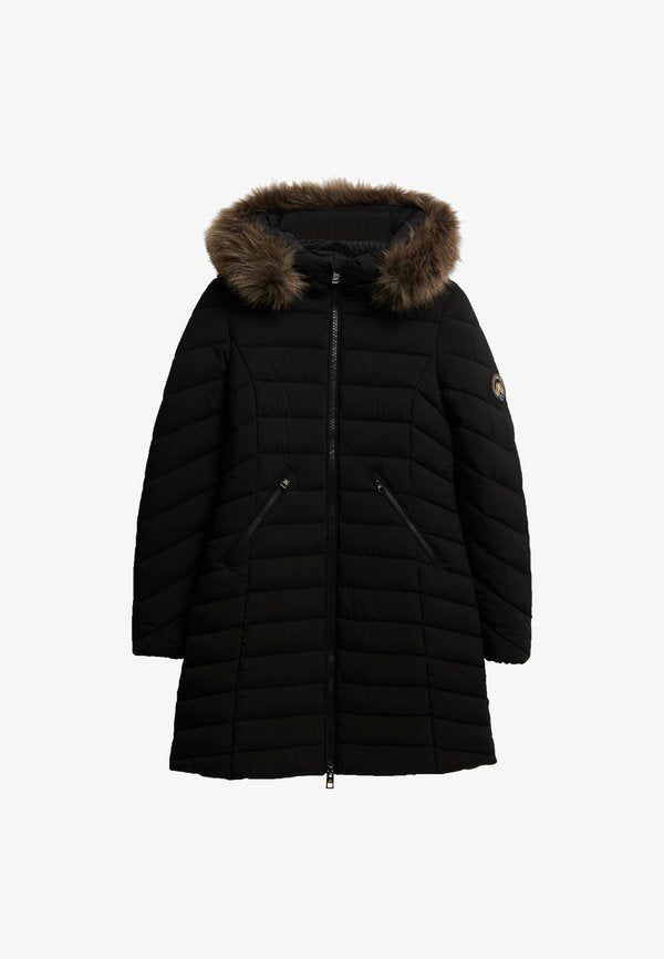 Superdry & Co FUJI HOOD MID LENGTH - Winter coat - black