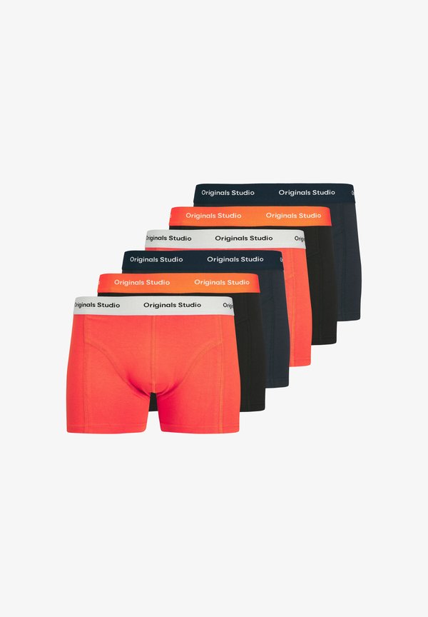 Jack & Jones 6ER PACK VESTERBRO SOLID RETRO - Trunks - orange   schwarz   blau