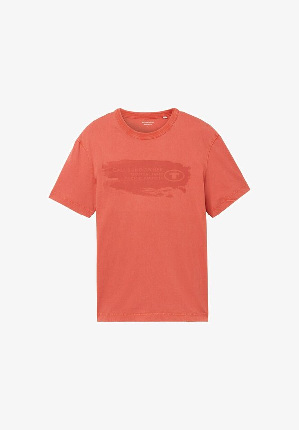 TOM TAILOR MIT TEXT - Print T-shirt - flamingo flower