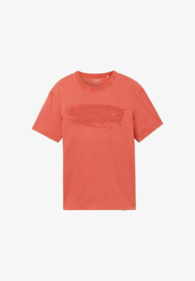 TOM TAILOR MIT TEXT - Print T-shirt - flamingo flower