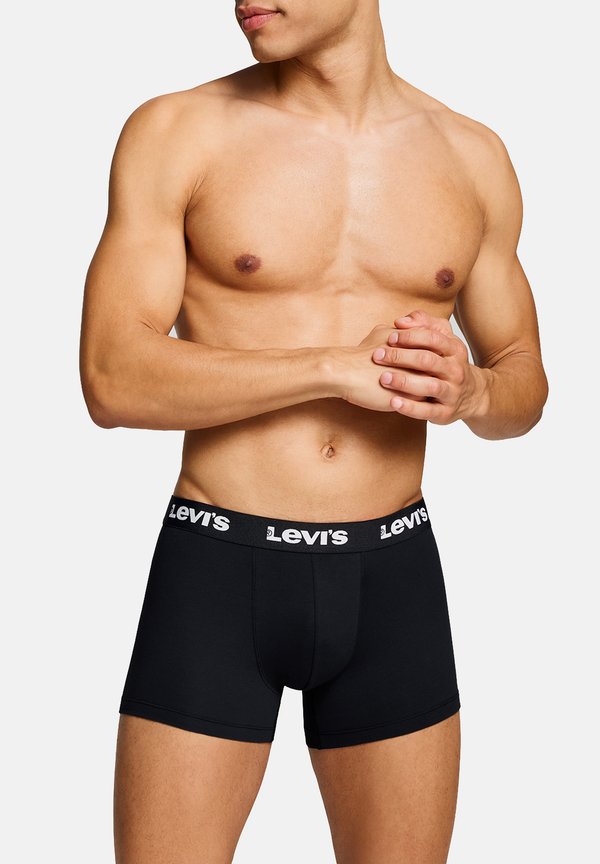 Levi's® LEVIS HERREN BOXERSHORTS REPEAT LOGO BOXER UNTERWÄSCHE PANTS 4-ER PACK  - Trunks - black