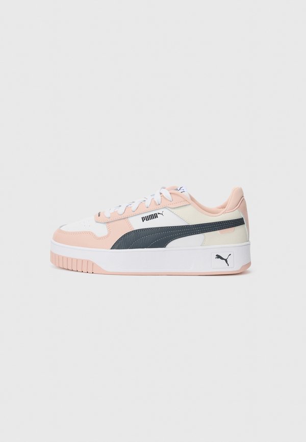 Puma CARINA STREET - Trainers - white/strong gray/rose quartz