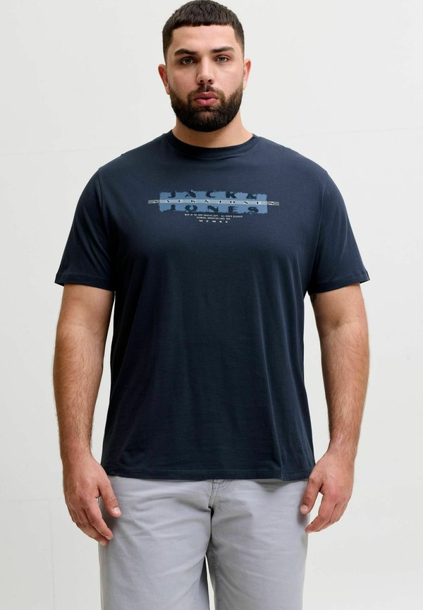 Jack & Jones Plus Size - Print T-shirt - outer space