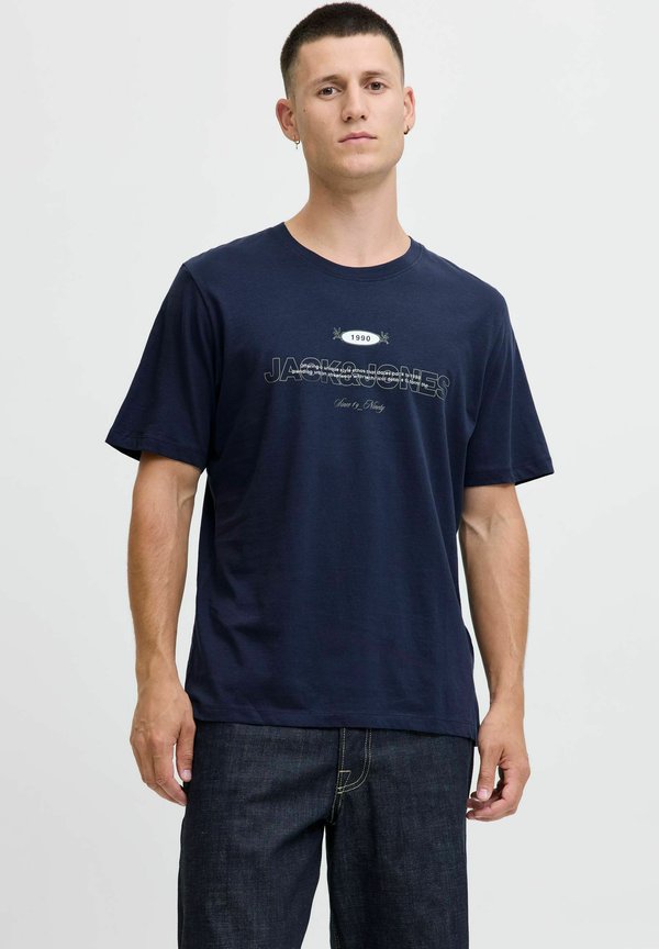 Jack & Jones Printed - Print T-shirt - navy blazer