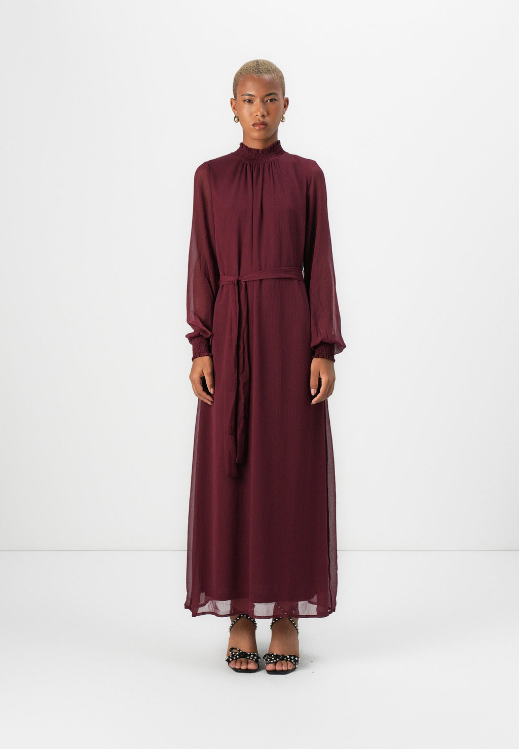 VILA VIFALIA SMOCK HIGH NECK DRESS