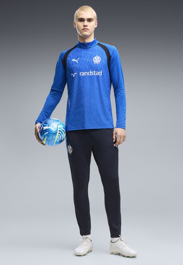Puma OLYMPIQUE MARSEILLE TRAINING 1/4 ZIP TOP - Club wear - team royal-deep navy