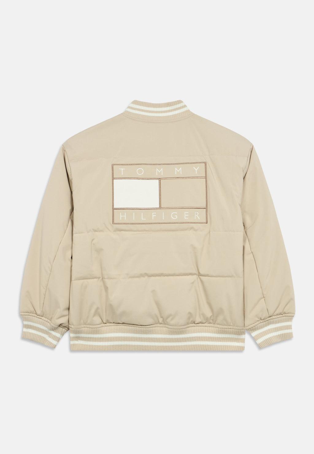BACK LOGO RELAXED PADDED BOMBER JACKET Media 2