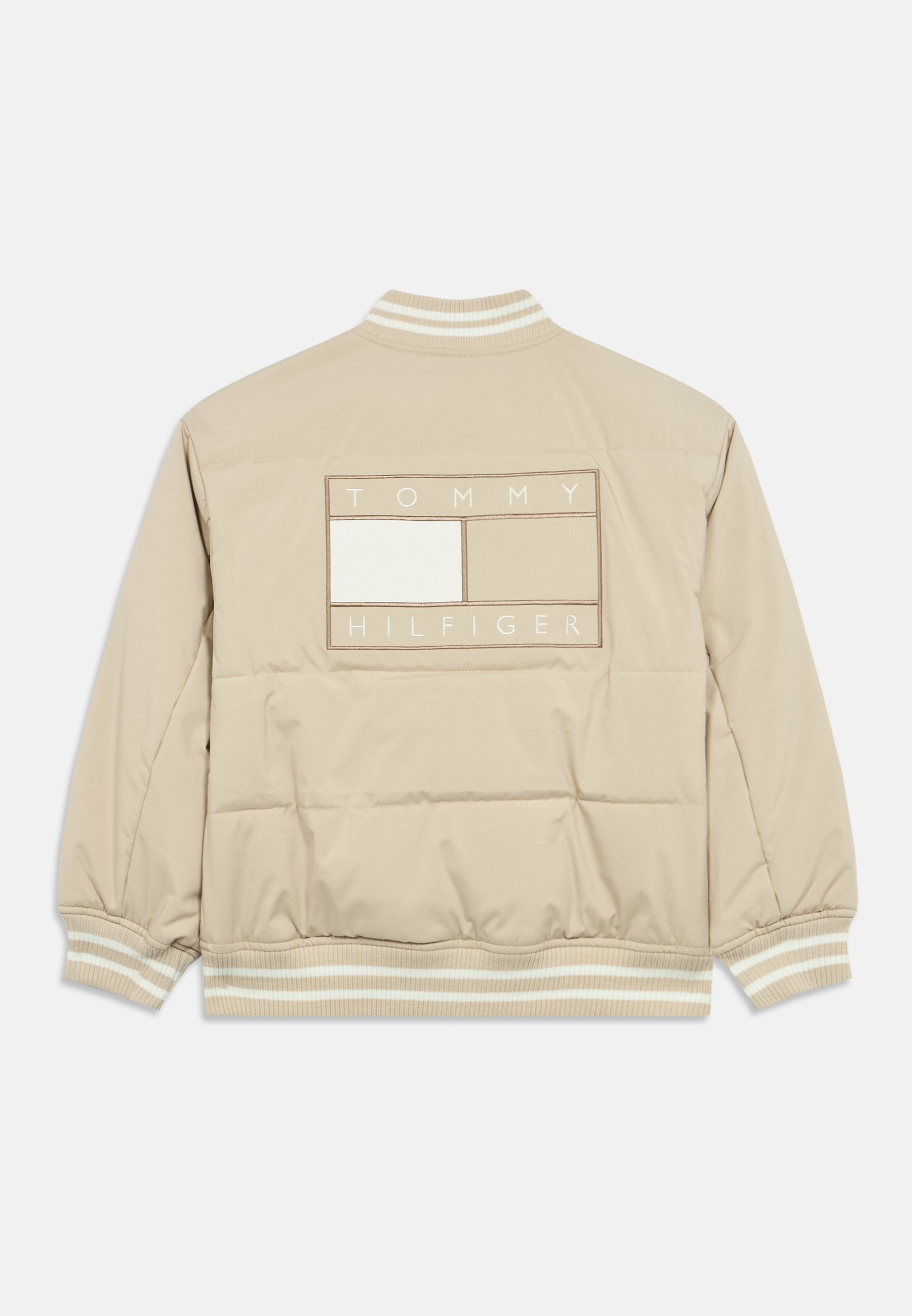 BACK LOGO RELAXED PADDED BOMBER JACKET Media 2