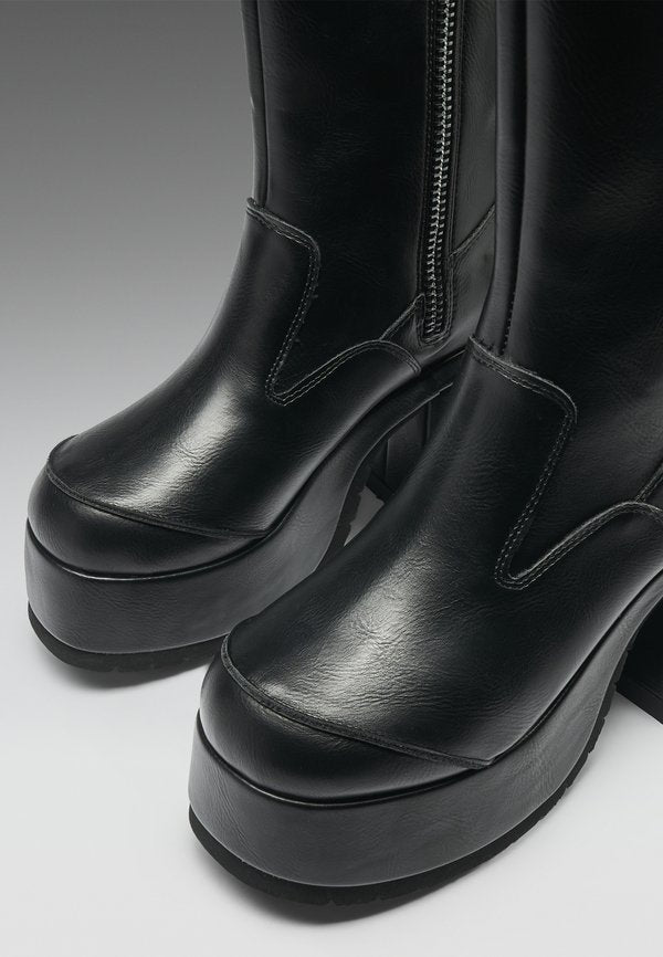 Koi Footwear HALCYON CHUNKY HEELED BOOTS