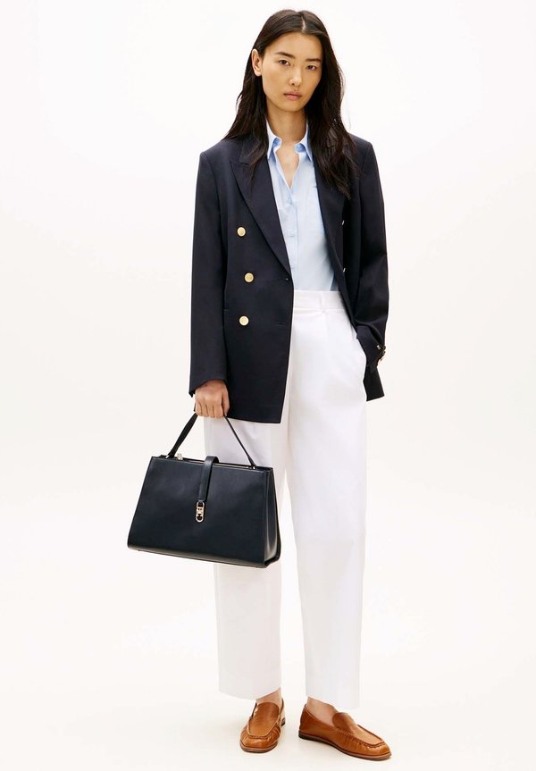 Tommy Hilfiger TH LIBRE MED SATCHEL - Handbag - space blue