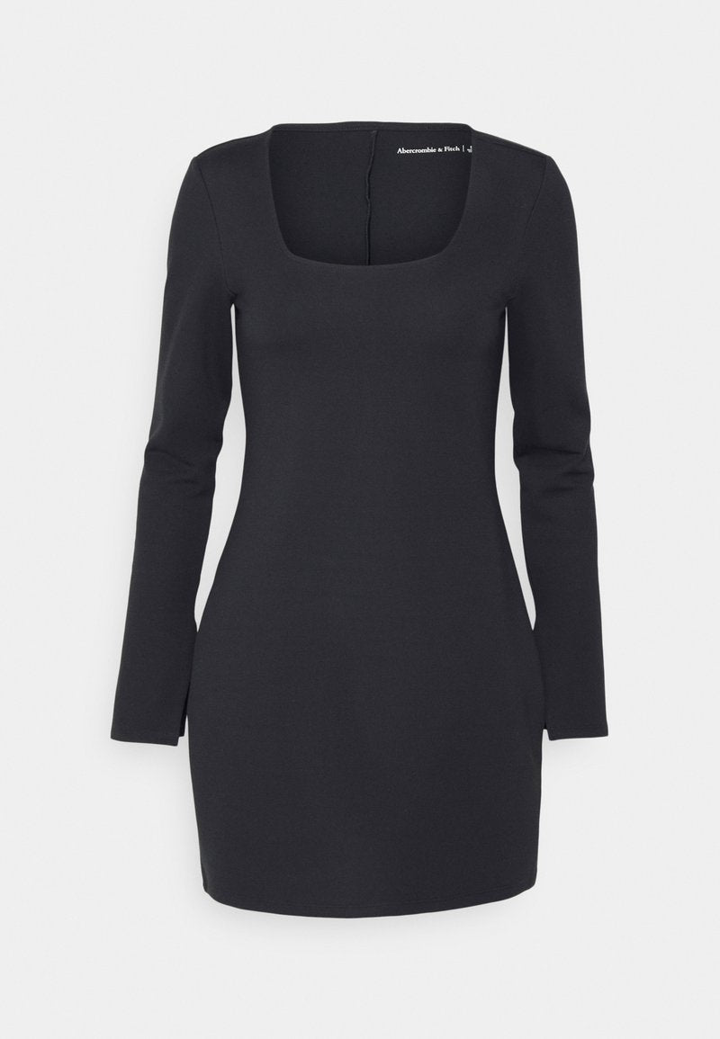 SPLIT CUFF PONTE SHORT DRESS - Abercrombie & Fitch - View 1