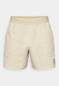 Nike Performance NIKECOURT ADVANTAGE SHORT PRINT - Sports shorts - desert khaki/black