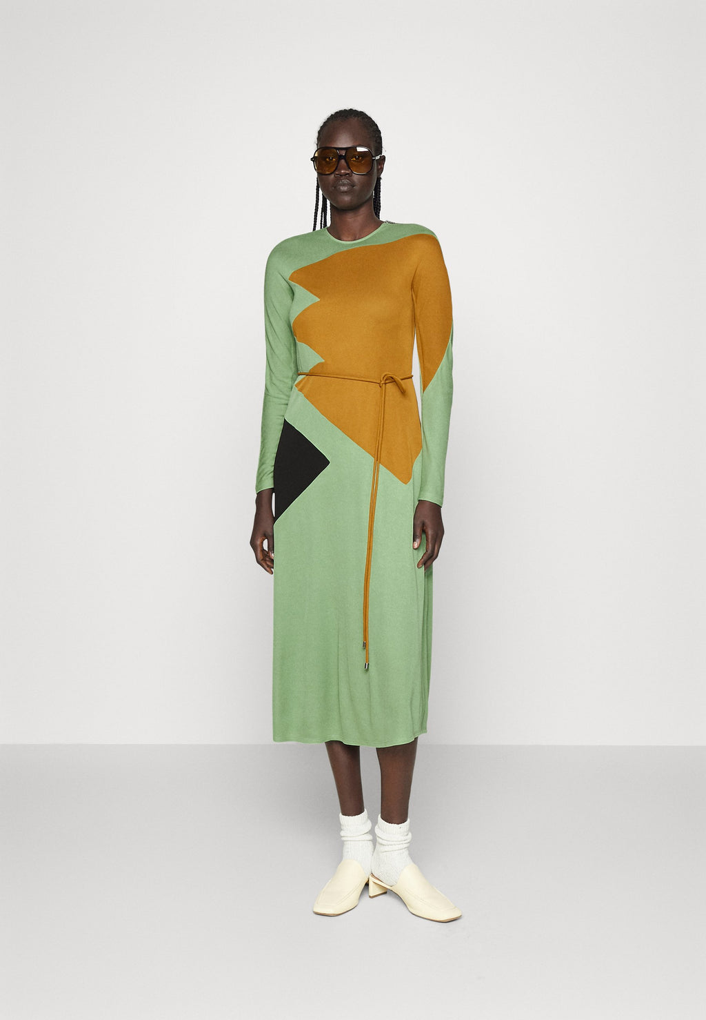 Tory Burch COLORBLOCK HONEYCOMB DRESS