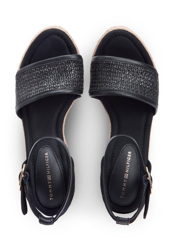 Tommy Hilfiger RAFFIA STRAP HIGH WEDGE ESPADRILLES