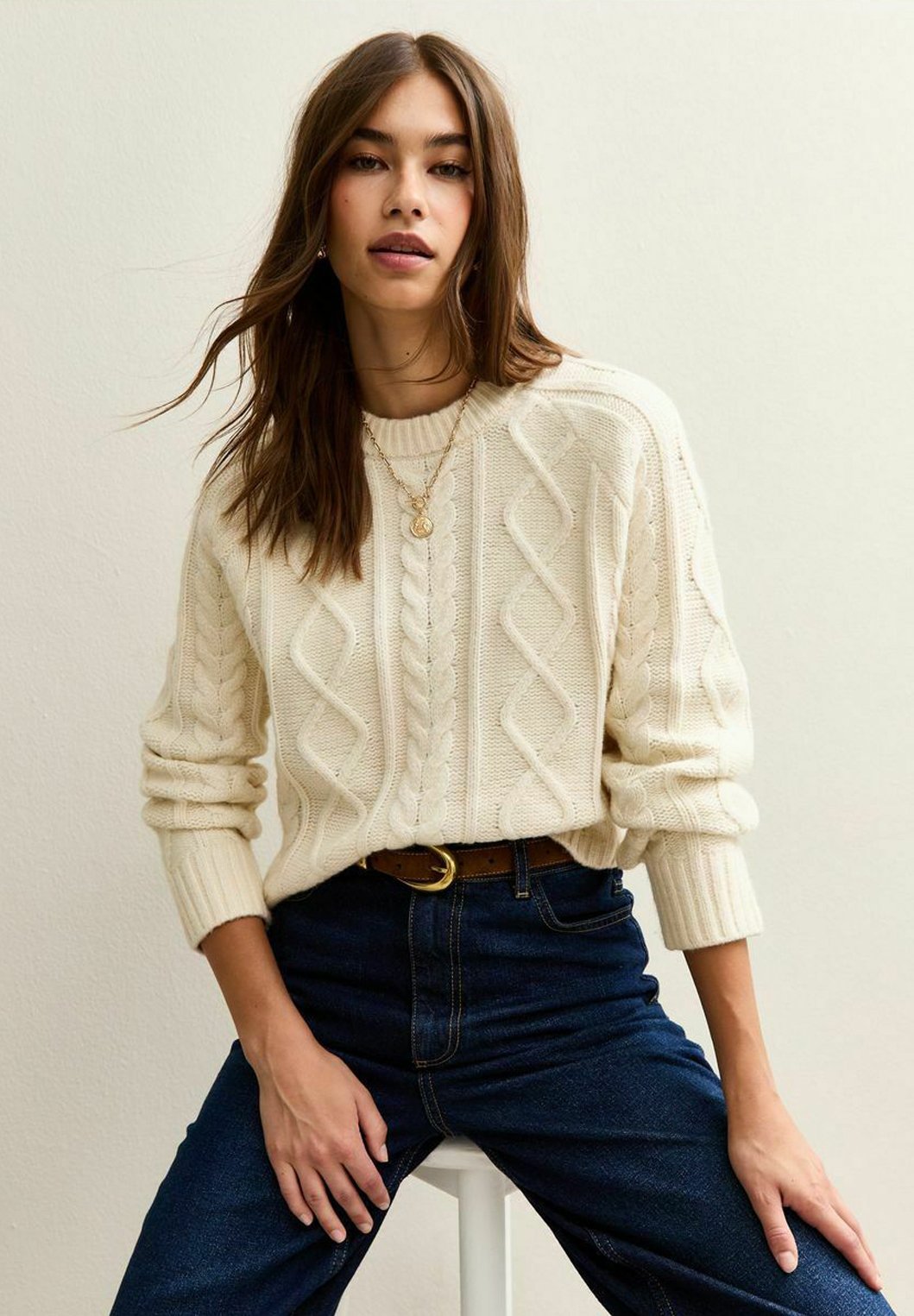 New Look CABLE RAGLAN SLEEVE