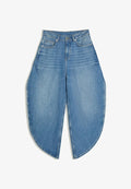 Bershka Wide Leg - light blue