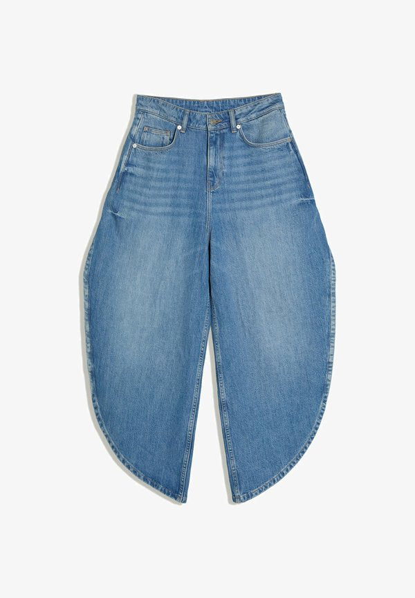 Bershka Wide Leg - light blue