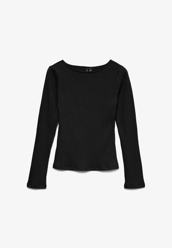 Vero Moda RUBY - Long sleeved top - black