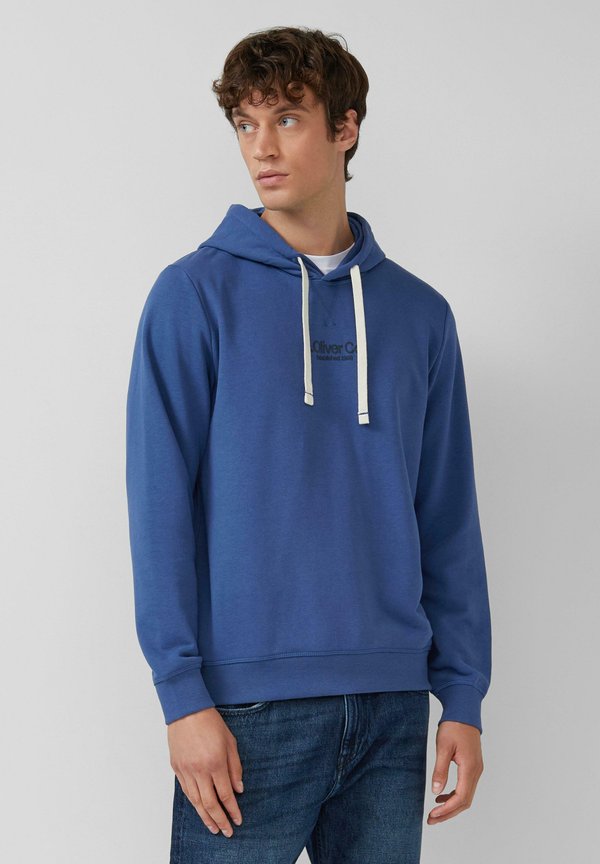 s.Oliver MIT LABEL PRINT - Hoodie - royalblau