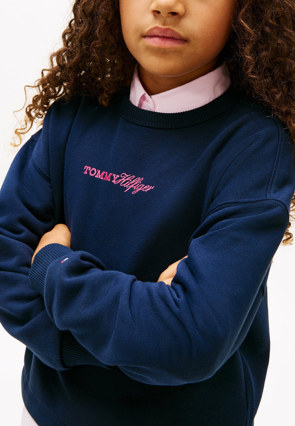 GLITTER LOGO RELAXED TERRY SWEATSHIRT Media 5