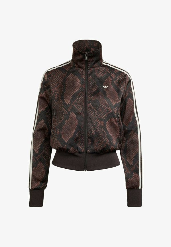 adidas Originals SATIN SNAKE PRINT FIREBIRD TRACK - Training jacket - earth strata aurora coffee