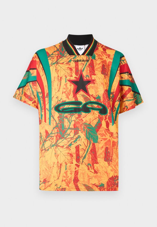 adidas Originals GRAPHIC - Print T-shirt - green/yellow/better scarlet