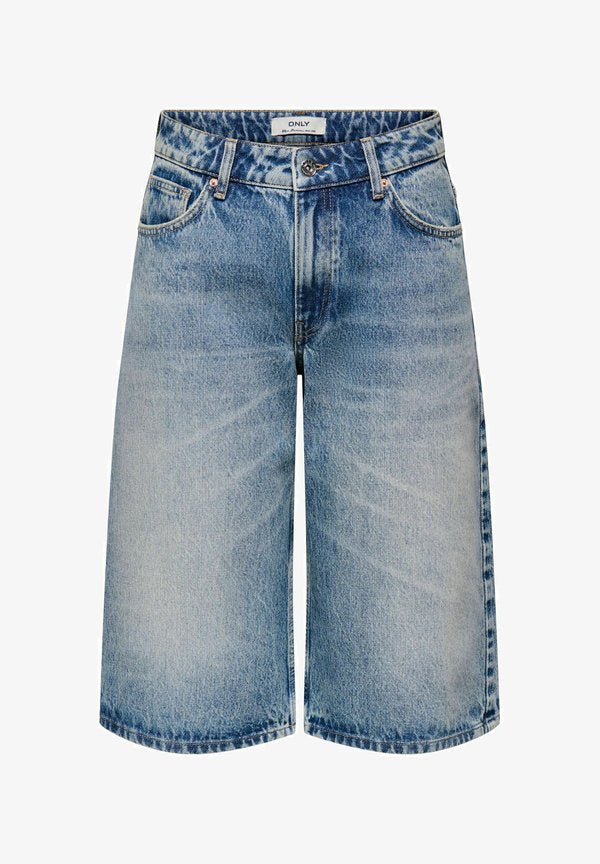 ONLY BERMUDA SHORTS ONLTOY HIGH WAIST REGULAR FIT SHORTS - Denim shorts - light blue denim
