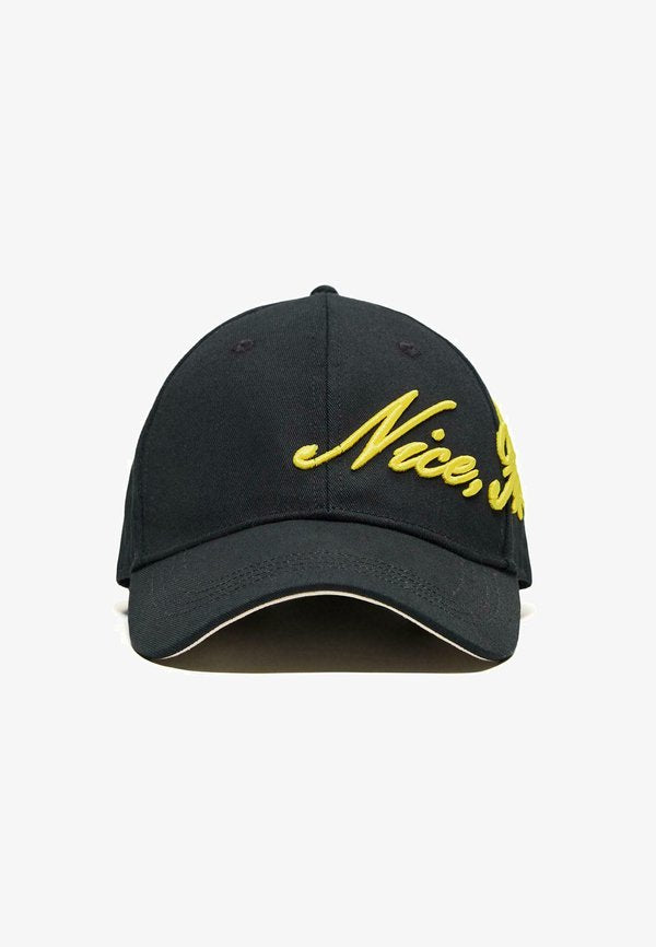 Bershka EMBROIDERED - CAP - Cap - black
