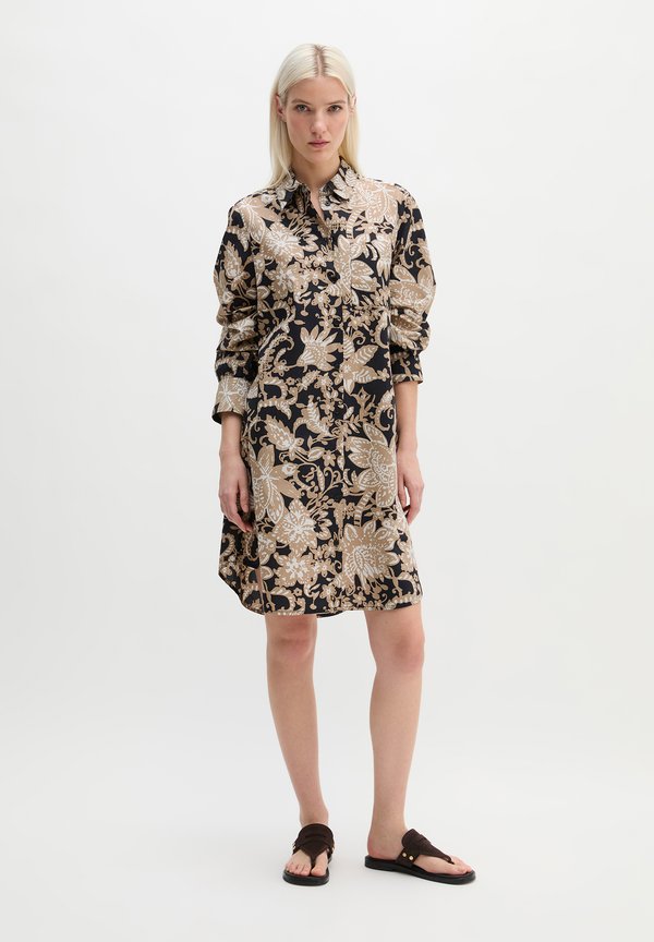 Marc O'Polo DRESS, A-LINE, SHIRT DETAILS, LONG SLEEVE, PRINT