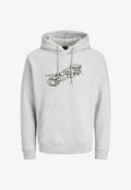 Jack & Jones JCOFUSION BRANDING - Hoodie - light grey melange